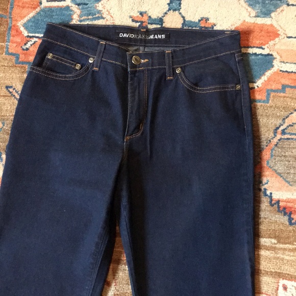 David Kahn Jeans Dark Wash Boot Cut Flare Size 4 Y2K - Picture 2 of 11